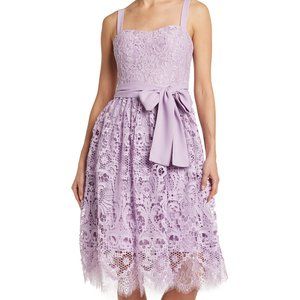 FRENCH CONNECTION Elsa Lace Fit & Flare Sleeveless Dress Lavender Size 2 NWT